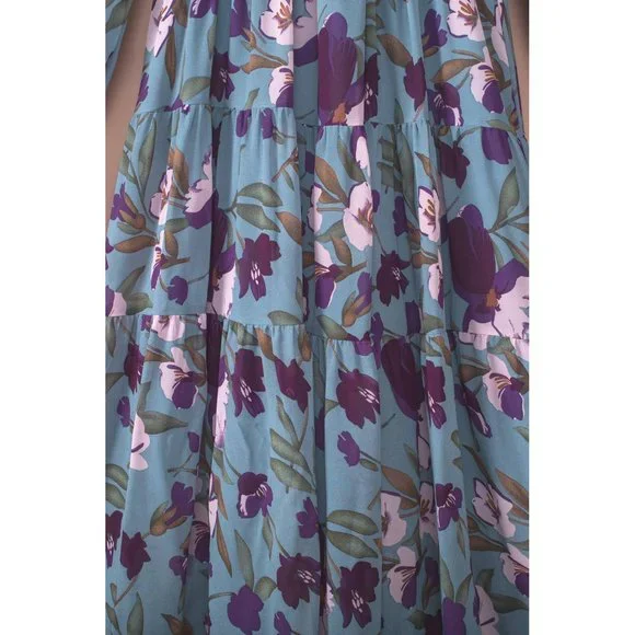 Wild Lotus Ruffle Tiered Maxi Dress - Picture 13 of 16